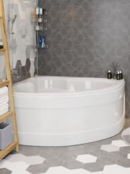 Ванна акриловая VAGNERPLAST CATALINA 146 (1460х1460х450) угловая, белая VPBA146CTL3X-04