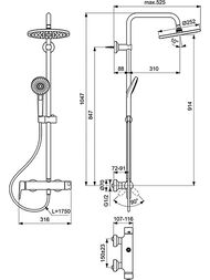 Ideal Standard IDEALRAIN ECO   B2266AA   ,  3,  