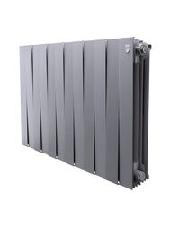 Радиатор биметаллический, 12 секций ROYAL THERMO PianoForte 500 ВШГ 590х970х100 2376 Вт Серебристый — миниатюра 1
