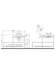 ������� � ��������� Duravit Happy D.2 Plus 1200�850�490 2 �����, �����, ��� ���������. HP4855O7171