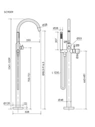 ��������� ��� ����� ��������� SANCOS Etna, ����. ������, PVD ��������,  SC9009BN