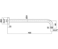 ��������� ��� �������� ���� Paffoni Lusso ZSOF034HG 400 ��, ���������, ����: ������� ������