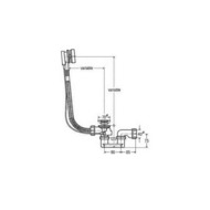Комплек слива-перелива для ванн Ideal Standard хром R6075AA