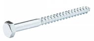 Шуруп сантехнический DIN 571 Zn 8х60 (2 шт.) белый цинк, КР.021684