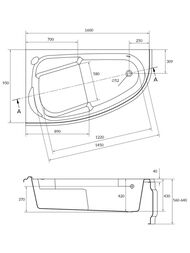 ����� ��������� Cersanit JOANNA (1600�950�430) �����, ����� 63338