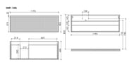 ����� ��������� SANCOS Snob R 1.0 1195�445�406, 1 ����, ��������, Bianco ,SNR1.0120LW