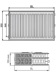 �������� �������� KERMI ��� 33 ��� 900�800�155 �������/��������. ����������� 1/2", 3513 �� FKO330908