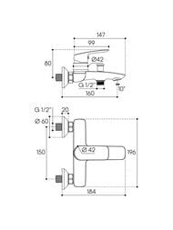 ��������� ��� �����/���� Aqueduto Suave SUA0600 ���������, �������������, ����� 160��, ����: ����