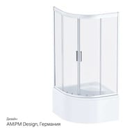 Душевое ограждение AM.PM Gem Deep (90х90х150) стекло прозрачное/профиль матов.серебро W90G-401A090WT