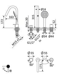 ��������� Cezares LEAF-BVDM4-L-01 �� ���� �����, � ��������� �����, 163 ��, �������������, ����