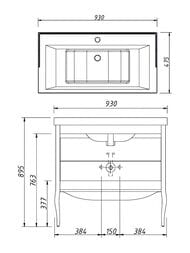 ����� ��� �������� Caprigo ������� 90 concept 930�895�475 2 �����, ����: ������ 34118-SF019