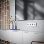 Розетка телевизионная встраиваемая Voltum S70 TV+RJ45 кат. 6, VLS060702, белый матовый — изображение 6