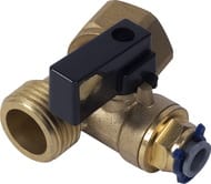 АКВАФОР Тройник с шаровым клапаном 1/2"х1/2"х1/4" (узел подключения к водопроводу), арт.201514