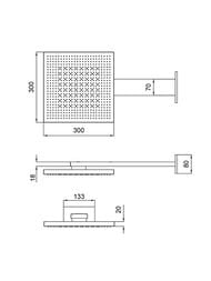������� ��� Almar Velvet Rain 300�300��, � ��������� ����������,2 ������, ���� ����� ���� E044277.BS