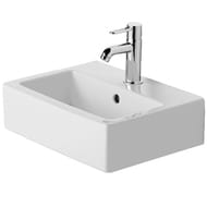 Рукомойник DURAVIT VERO 450х350х160 отверстие под смеситель, перелив 0704450000