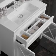 Тумба с раковиной Opadiris Палермо 90 (900х450х875) напольная,белый матовый 00-00002355+031300-u
