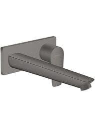 Смеситель Hansgrohe Talis E 71734340  для раковины, излив 225 мм, внешняя часть, шлифов черный хром — миниатюра 1