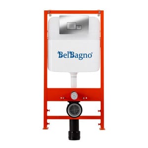Инсталляция BelBagno + кнопка смыва, хром глянцевый BB026/BB071CR