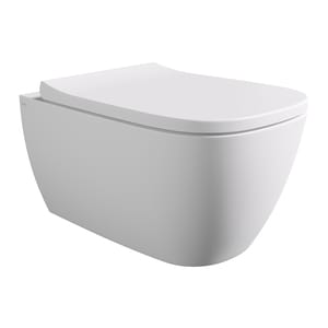 Унитаз подвесной Alice Wunder 530х360х345 безободковый, aliglaze+, aliflush+, белый матовый 45000109+FIX10WBKLIX