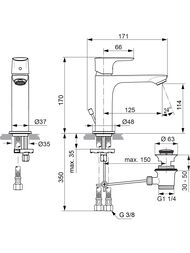    Ideal Standard Connect Air A7012A5 , //, Magnetic Grey