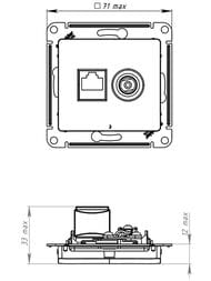  Systeme Electric GLOSSA   +  RJ45, . 5,  GSL000289
