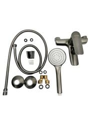 Смеситель для ванны/душа ESKO Lagos Gun Metal LG54AGM однозахватный, короткий излив, темно-серый — изображение 2