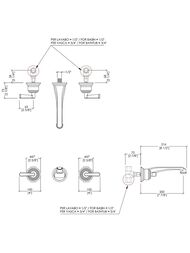 ��������� ��� �������� Devon&Devon Manhattan MNH433CR �� 3 ���������, ���������, ����