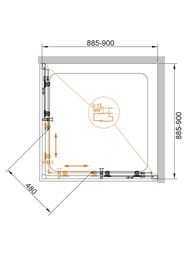 ������� ������ CEZARES ECO (885-900�885-900�1900) O-A-2-90-C-NERO ������ �����/������ �������