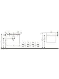 ����� ��� �������� Duravit D-Neo 584�440�372 ���������, 1 ����, �������-����� ���.DE4229004070000