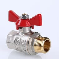 Кран шаровый 1"ВН VALTEC BASE красная бабочка VT.218.N.06