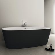 Ванна акриловая Ideal Standard Lux DEA 1900х900х610 отдельностоящая, с обвязкой, черная K8722V3