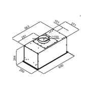  Maunfeld Fantasy 1000ST 60 White Glass (600x290x264) 1000 3/,  -00013735
