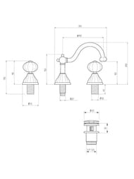    Migliore OLIVIA  3 ., / ML.OLV-5812.BI.CR
