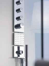 Модуль термостата Axor ShowerSolutions 10751000 (360х121) внешняя часть, 3 потребителя — изображение 4