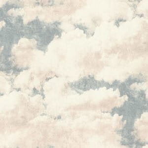 Обои виниловые на флизелине Rasch Trend (1,06х10,05) облака, бело-голубые 974720 (рул.)