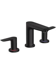 Смеситель Hansgrohe Talis E 71733670  для раковины на 3 отверстия, донный клапан, черный матовый — миниатюра 1