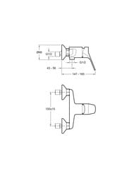  Jacob Delafon BRIVE  , , ,    1/2" E75765-CP