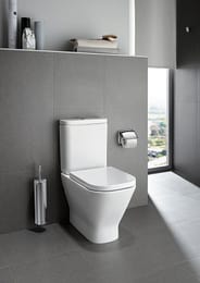 Roca GAP Clean Rim Чаша унитаза-компакта (350х600) двойной выпуск 34273700H