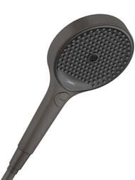 Лейка для душа Hansgrohe Rainfinity 130мм 3jet круглая 26864340 шлифованный черный хром — миниатюра 1