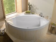 Ванна квариловая Villeroy & Boch SQUARO (1450х1450) с ножками, белая UBQ145SQR3V-01