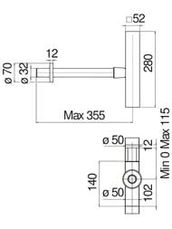 Сифон NOBILI для умывальника, без выпуска, G1 1/4" х 32, хром AV00102/3CR — изображение 2