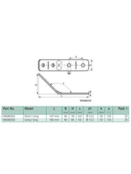 ������ Walraven Strut 135*, 4 ���������, 100�100��, ������������, 66588256R