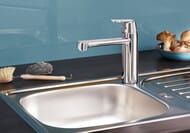 Смеситель Grohe Eurosmart Cosmopolitan 30193000 для кухни, поворотный излив 144 мм