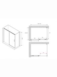 ������� ������ ABBER Komfort AG93150B-S92B (1500x900x2000) ������ 8�� ����������/������
