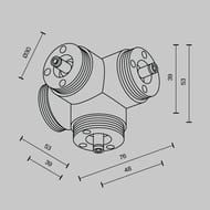 �-�������� ������������ ��������� ��� ������� Maytoni Shelf (����) CA019L4C-B ��� ����� �������, IP20, ������
