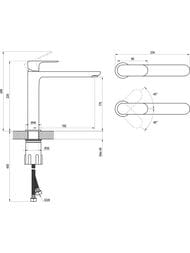 ��������� ��� ����������� RAVAK Eleganta EL 014.20BLM ��������, 220 ��, ��� �/�., ������ ��� X070387