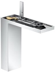 Смеситель Axor MyEdition 47022000  для умывальника, однозахватный, сливной гарнитур,без панели,хром — миниатюра 1