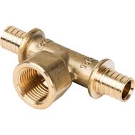 Тройник STOUT 16х1/2"Вx16мм, комбинированный, для сшитого полиэтилена, латунь, арт.SFA-0028-001612