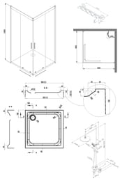 �������� AM.PM Gem WK90DF ������� ������ 90�90�190 ������, ������� ������� ���������, ���.�������