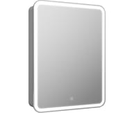 Зеркало-шкаф Континент ELLIOTT 550х800 с подсветкой, розеткой и сенсорным выключателем, левый